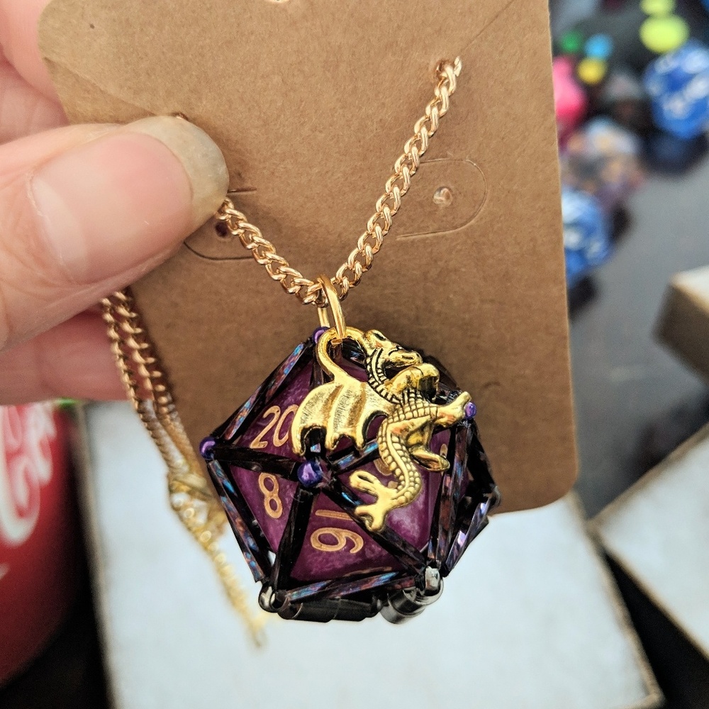 Dungeons and Dragons D20 Necklace